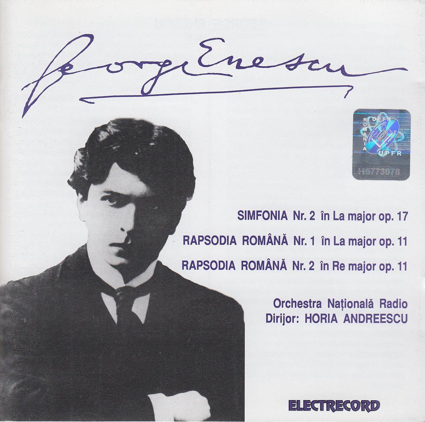 Enescu: Rapsodia Romana Nr. 1 & 2 in La Major, Op.11 / Sinfonia Nr. 2 in La Major, Op.17 Music