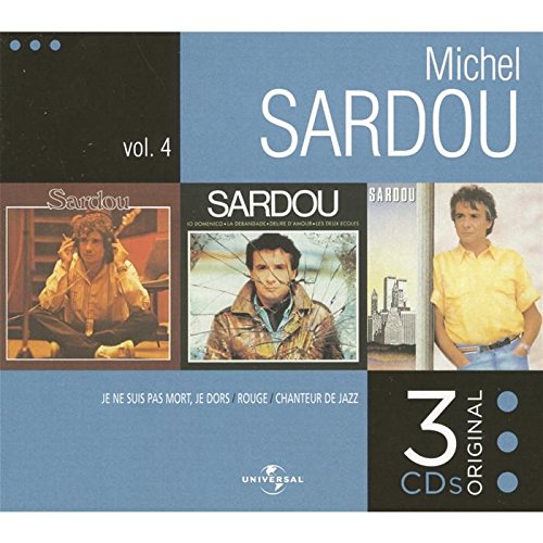 Coffret 3 CD Michel Sardou volume 4 : Je ne suis pas mort, je dors / Rouge / Chanteur de Jazz cd