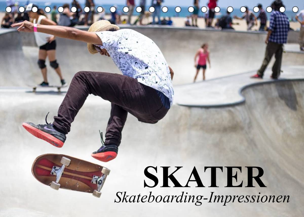 Skater. Skateboarding-Impressionen (Tischkalender 2023 DIN A5 quer): Vom Straßensport zur populären Sport-Disziplin (Monatskalender, 14 Seiten ) (CALVENDO Sport) Living & Furnishing