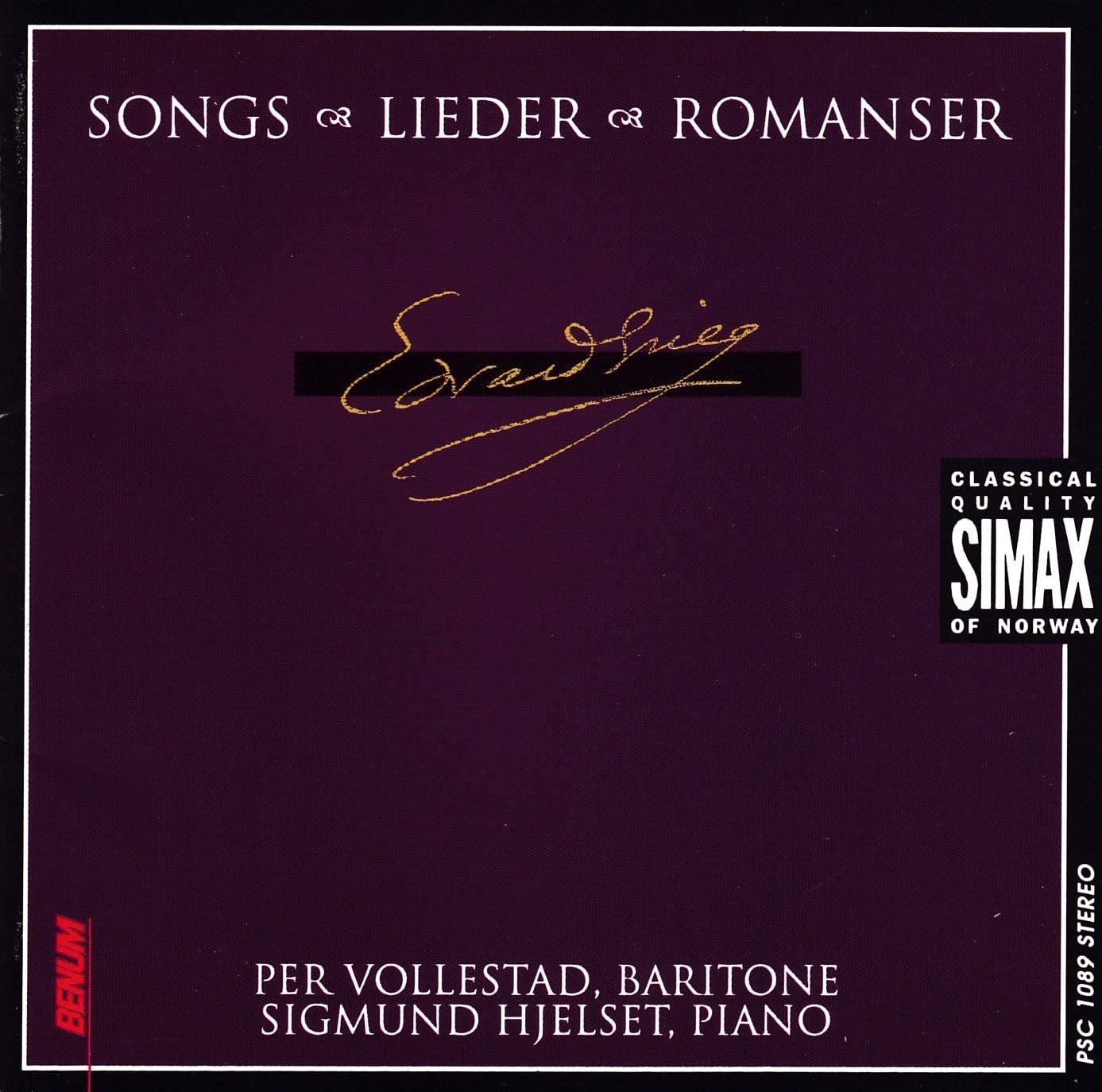 Per Vollestad/Hjelset, Sigmun - Songs Lieder Romanser Classical