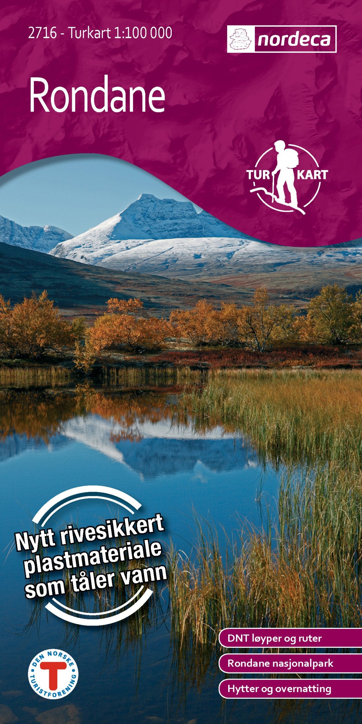 Norwegen Wanderkarte: Turkart Rondane topographische Wanderkarte 1:100.000, Nordeca Maps & Plans