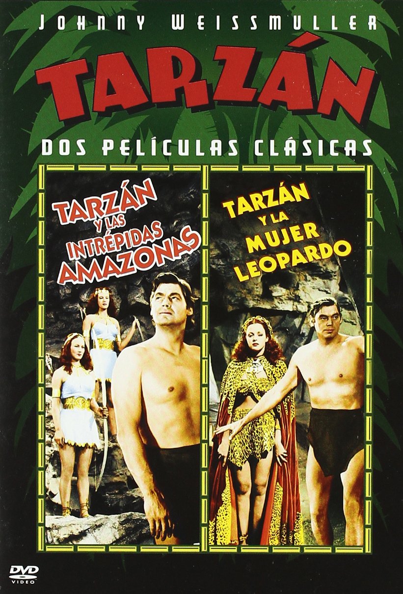Pack Tarzan and the amazons / Tarzan and the leopard woman - Johnny Weissmuller (Englisch und Spanisch) aus Spanien importiert. Films
