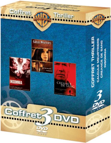 Coffret Thriller 3 DVD : Calculs meurtriers / Créance de sang / Insomnia Films