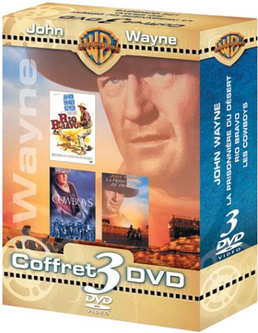 Coffret John Wayne 3 DVD : La Prisonnière du désert / Rio Bravo / Les Cowboys Films