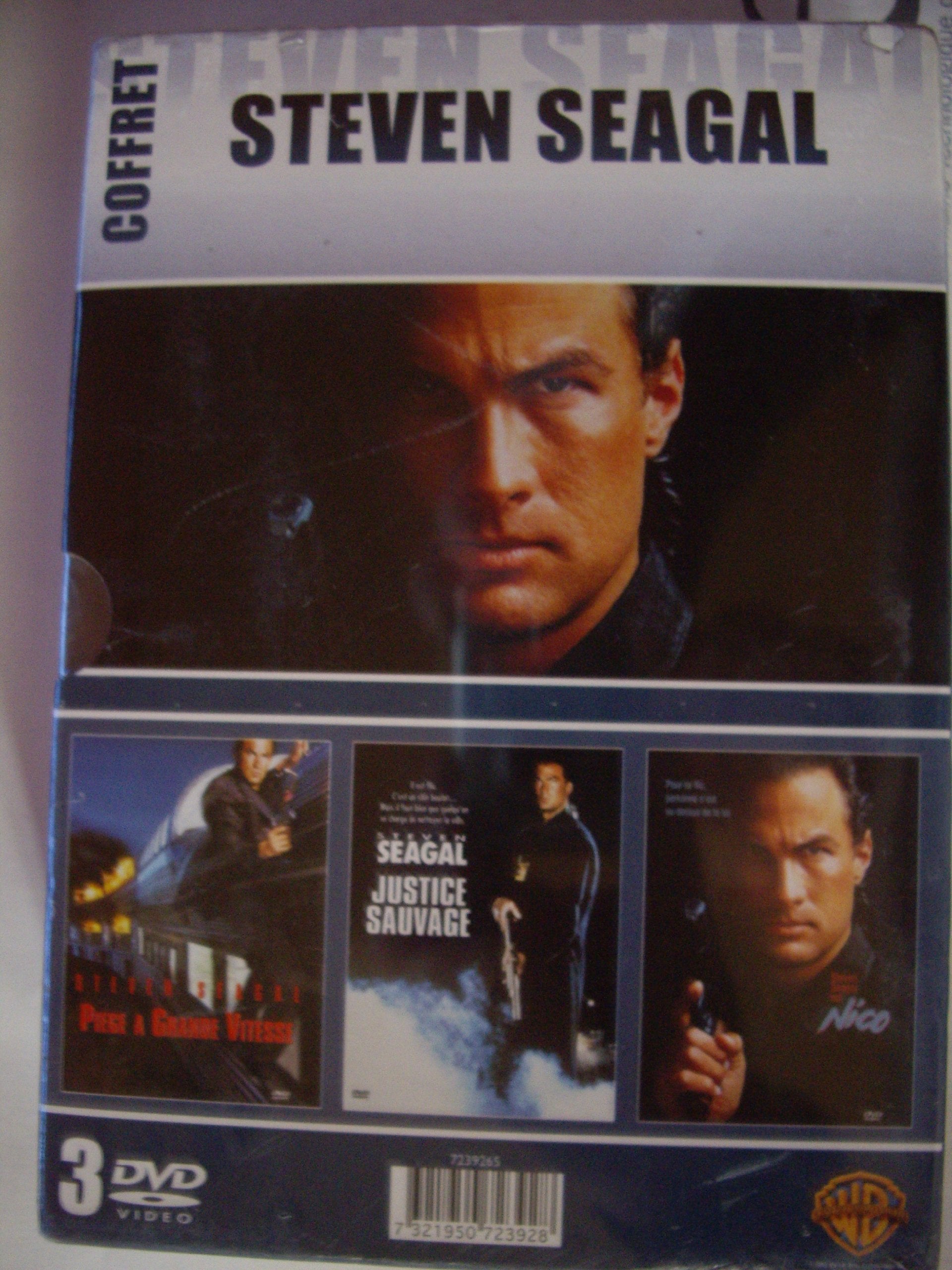 Coffret Steven Seagal 3 DVD : Piège à grande vitesse / Justice sauvage / Nico Films