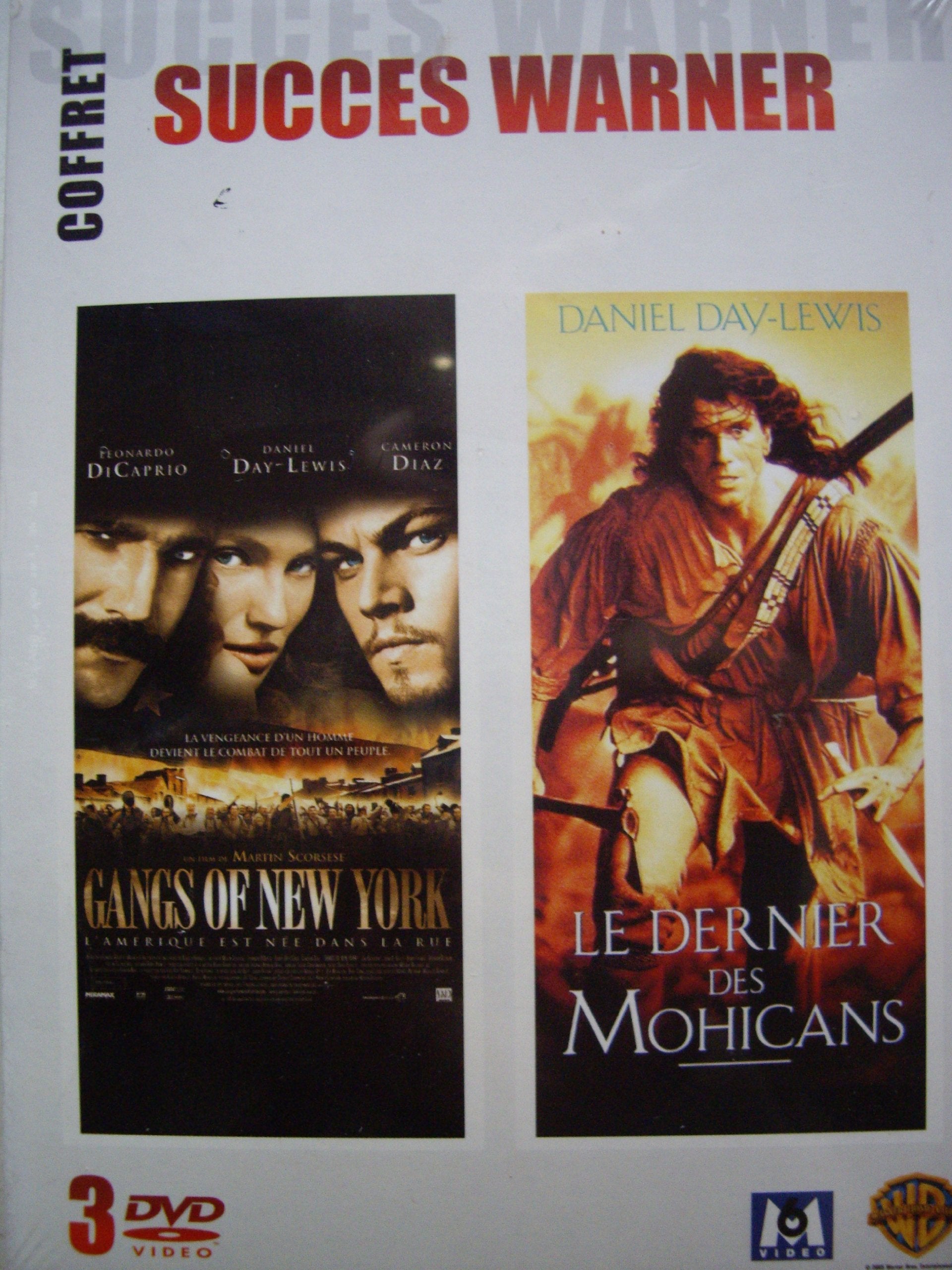 Coffret Succès Warner 2 DVD : Gangs of New York - Le dernier des Mohicans Films