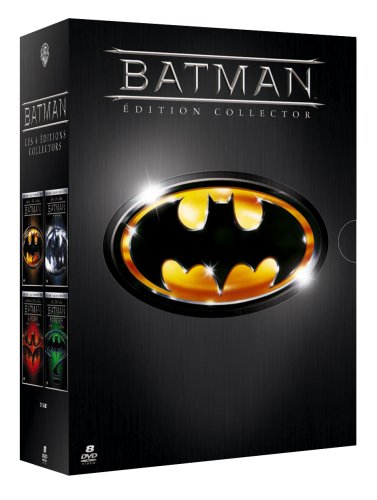 Coffret Batman Editions Collector 8 DVD : Batman / Batman forever / Batman Le défi / Batman et Robin Films