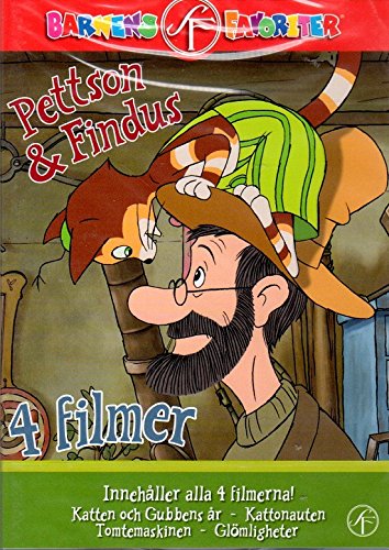 4 DVD Pettersson & Findus SCHWEDISCH/SWEDISH: Pettson & Findus Samling Box Films
