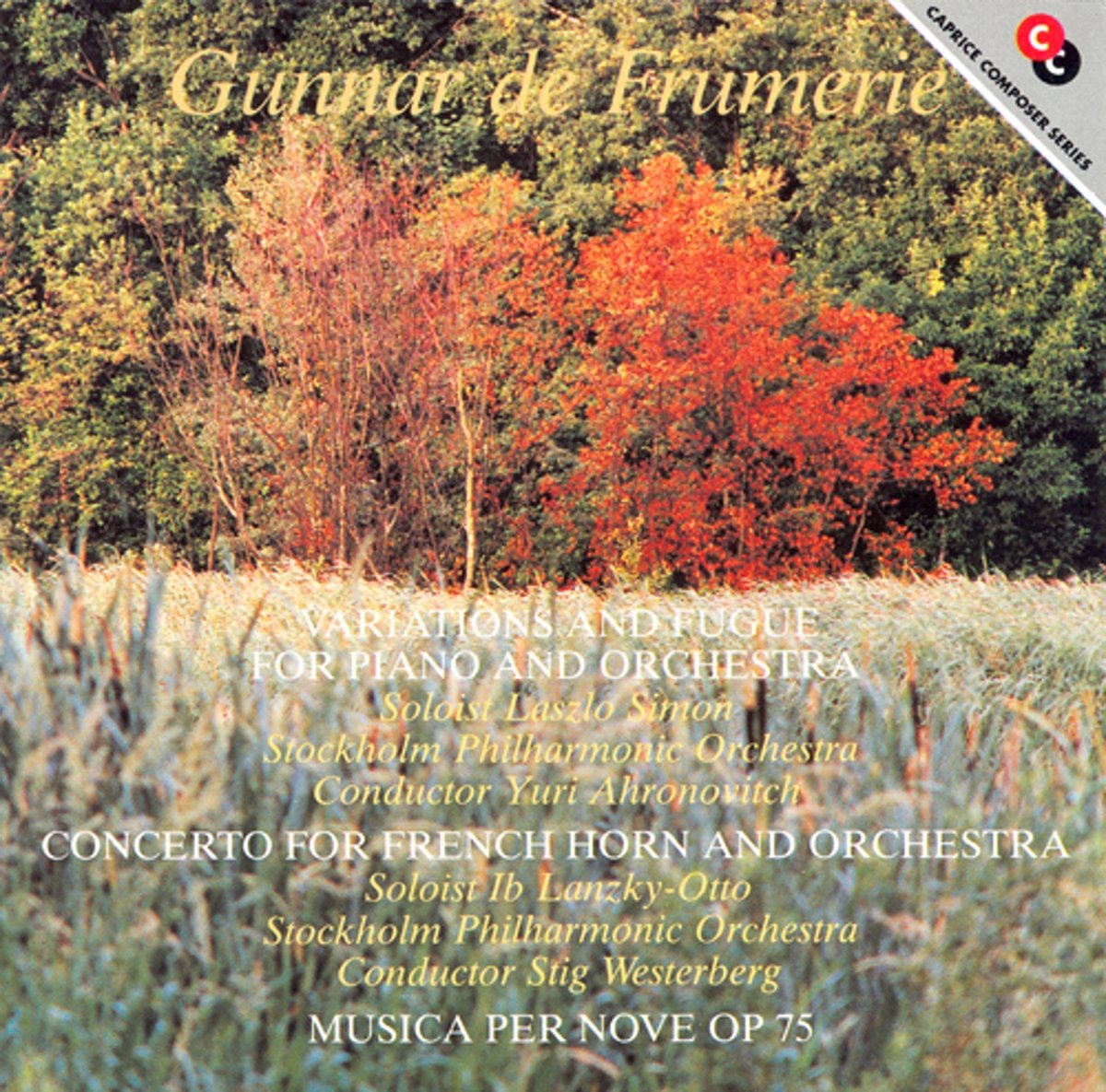 Var.& Fugue For Pi.& Ork/Horn Con Classical