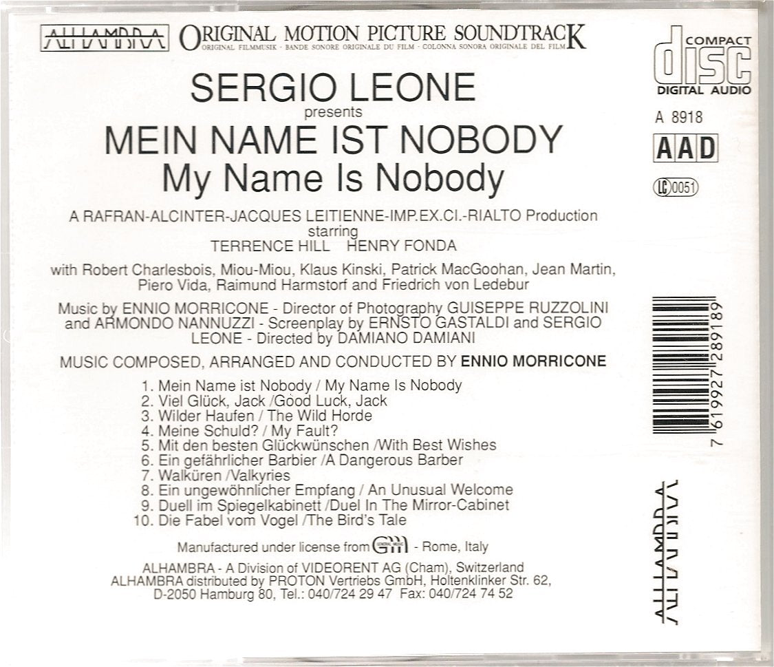 Mein Name ist Nobody (Il mio nome è Nessuno) Soundtracks & Musicals