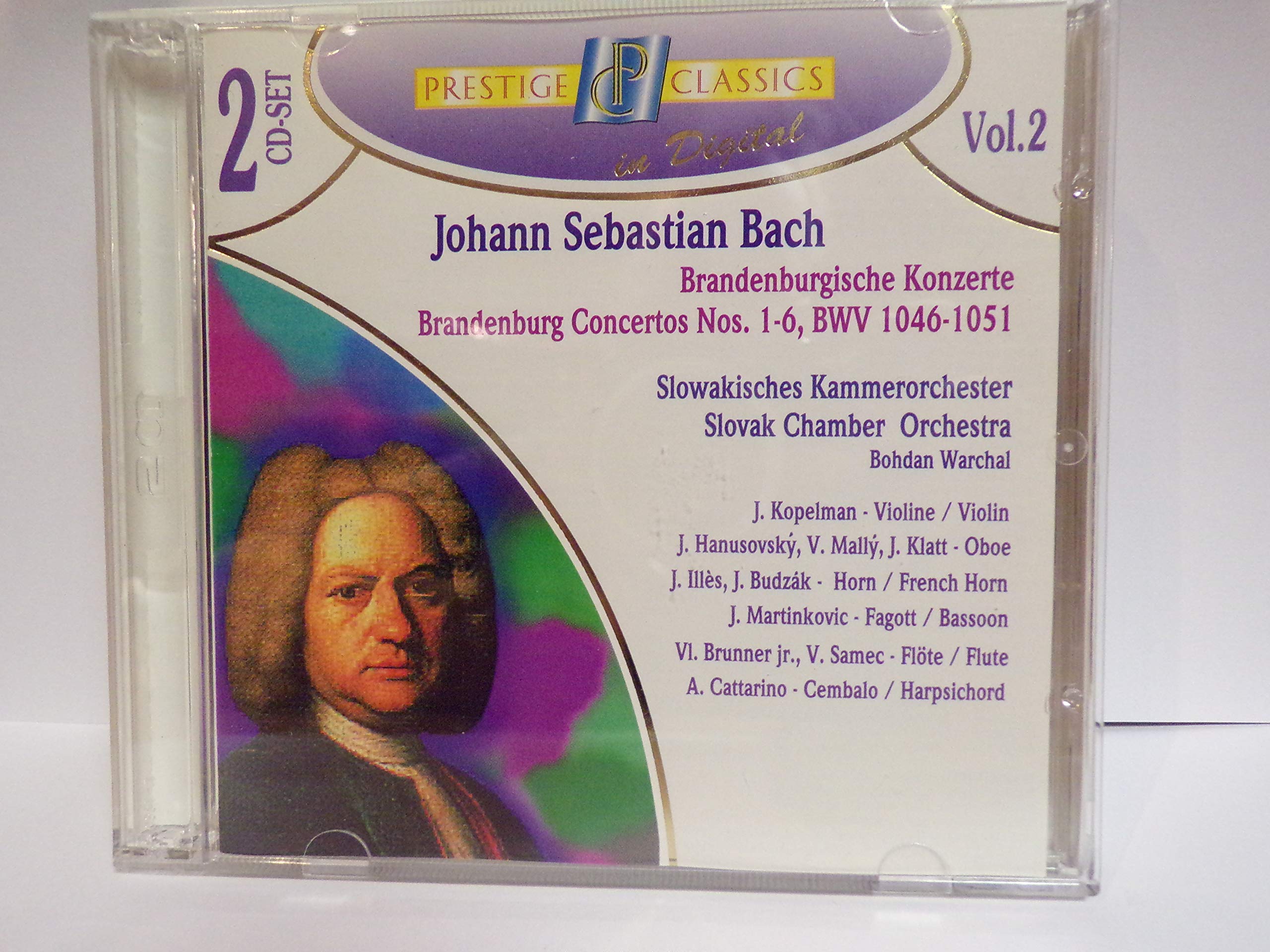 Johann Sebastian Bach Brandenburgische Konzerte 1-6 BWV 1046-1051, DCD Bestell Nr 5115 Music