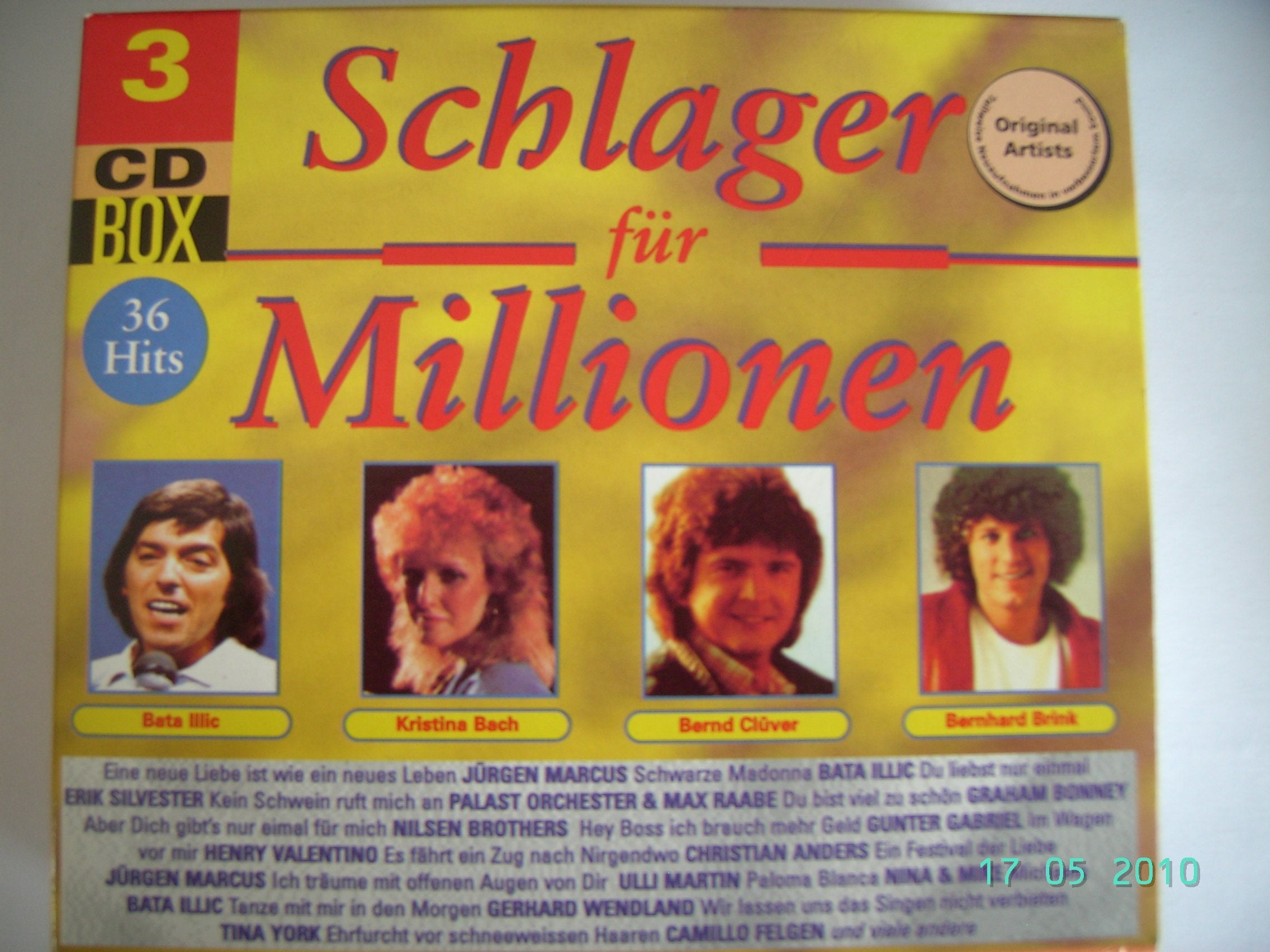 Schlager für Millionen ( 3er Box-Set) - Illic,Bach,Clüver,Brink,Marcus,Silvester,Booney,Valentino,Brothers,Nina & Mike,Wendland,York,Felgen - Illic,Bach,Clüver,Brink,Marcus,Silvester,Booney,Valentino Music