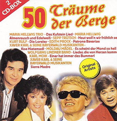 50 Träume der Berge Hellwig, Heino, Moik, Moldau Mädel uvm. - 2CD Music