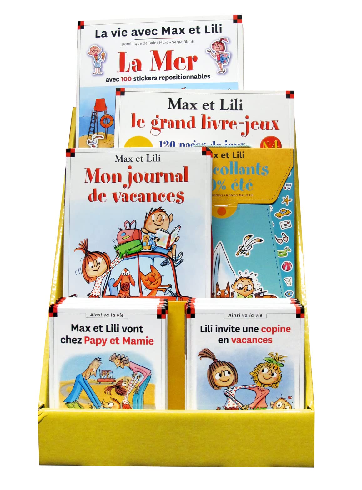 Présentoir A3 table multi produits spécial été 2018 Max et Lili book