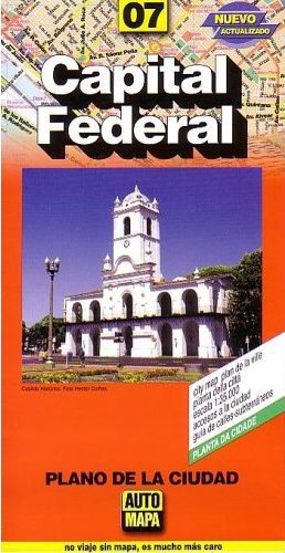 Buenos Aires Capital Federal City Map, Argentina (Spanish Edition) Maps & Plans