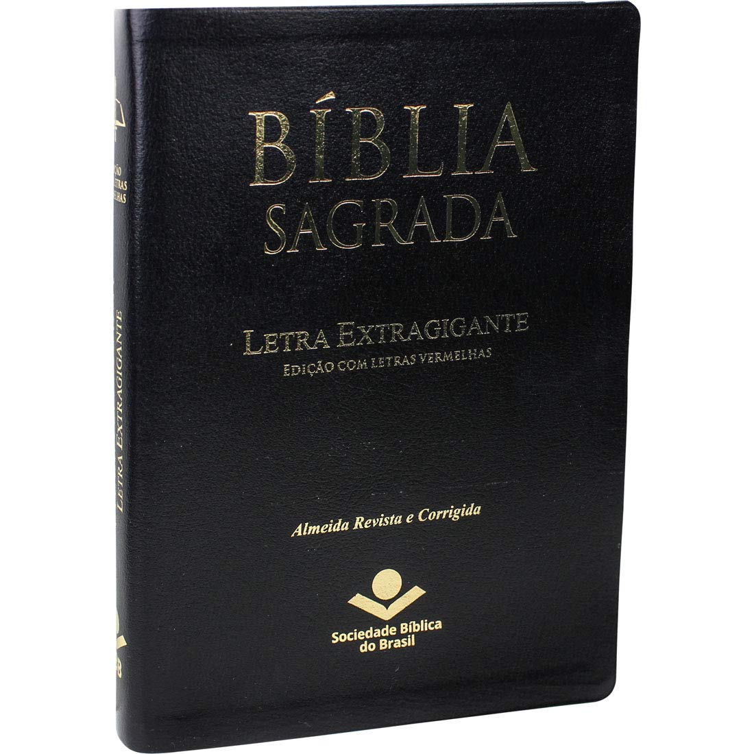 Bíblia Sagrada - Letra Extra Gigante. Capa em Couro Bonded com Índice Digital. Preta book
