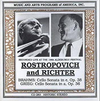 Richter, Rostropoich - Brahms Cello Sonata no.1. Grieg Cello Sonata, Rostropovich, Richter Music