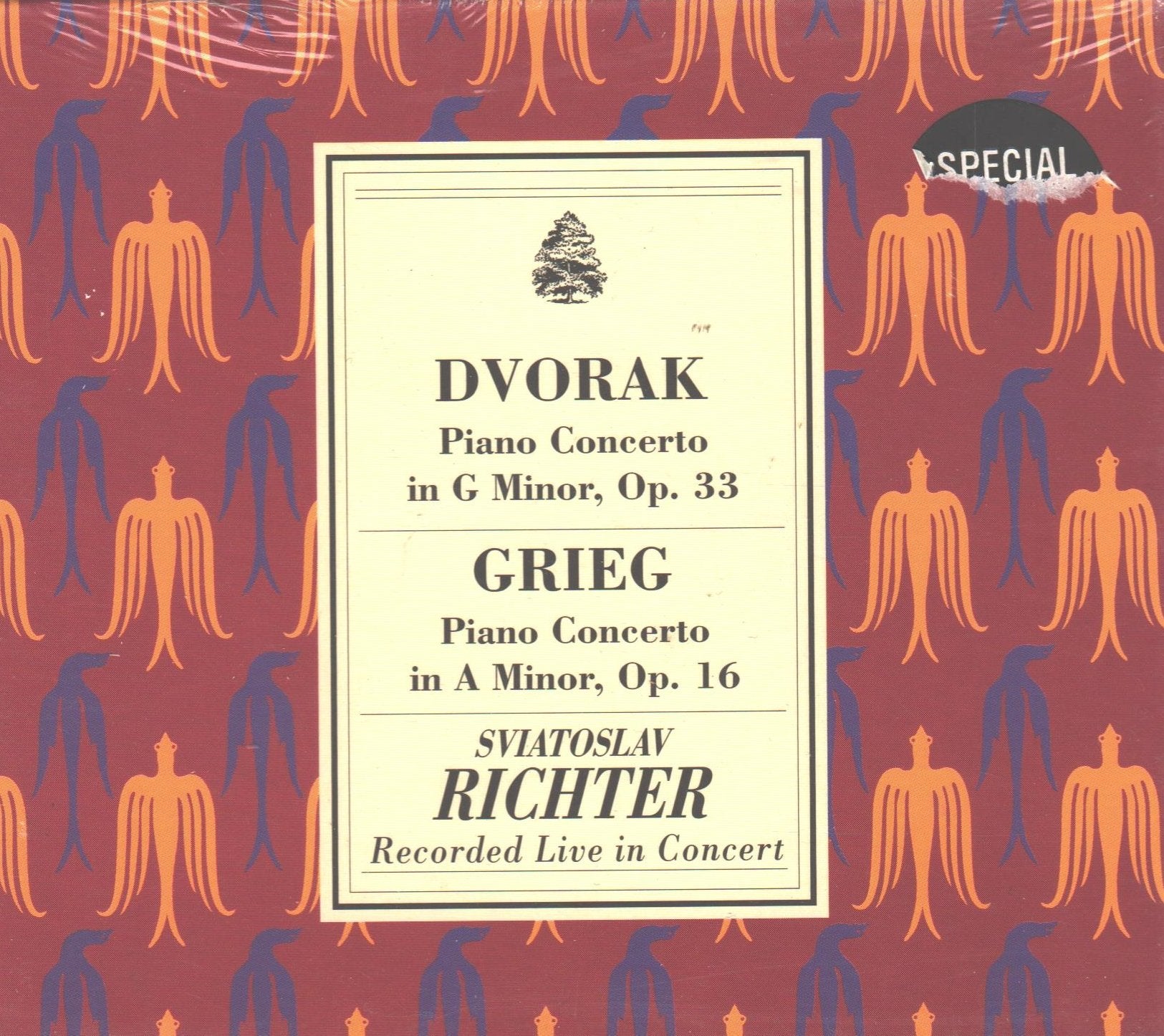 Dvorak: Piano Concerto in D Minor, Op. 33 (1961) / Grieg: Piano Concerto in A Minor, Op. 16 (1968) (Recorded Live in Concert) Music