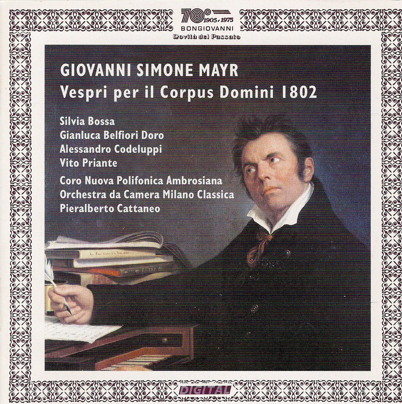 Vespri Per Il Corpus Domini 1802 Classical