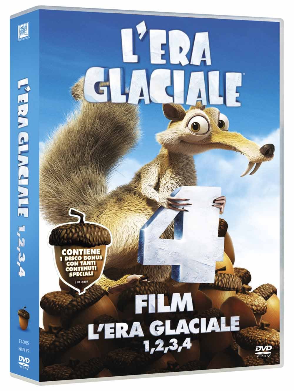 L'Era Glaciale 1-4 + Bonus Disc (Cofanetto 4 DVD) dvd