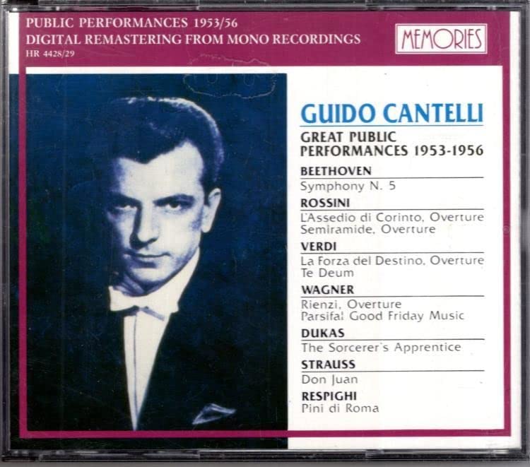 Guido Cantelli In The Great Public Performances (1953-1956) (UK Import) Classical
