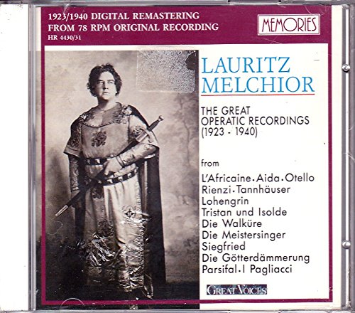 Great voices: Melchior - The Great Operatic Recordings (1923-1940) Music