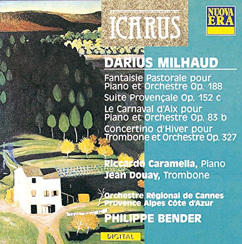 Darius Milhaud: Fantaisie pastorale/Suite Provencale/Le carnaval d'Aix/Concertino d'hiver cd