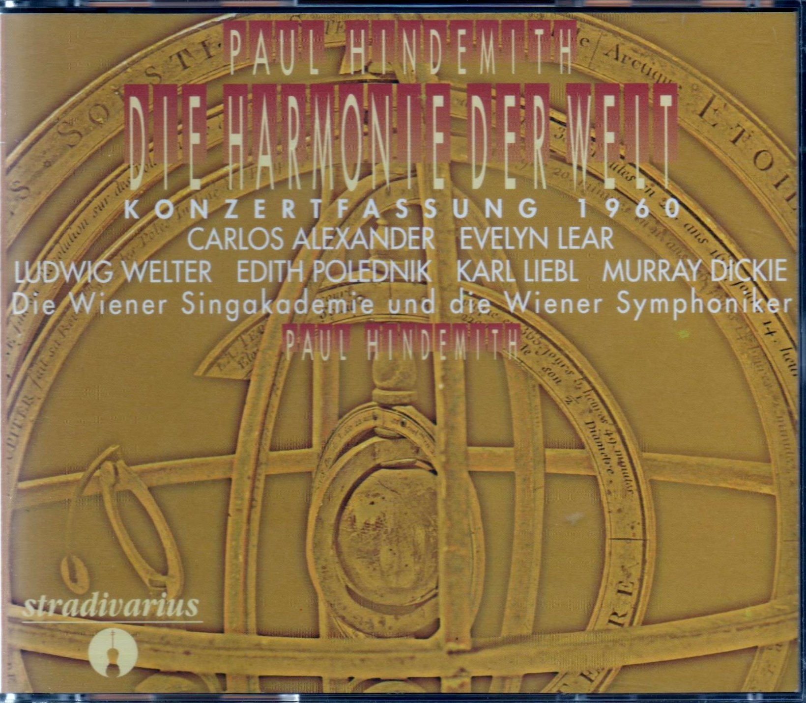 Paul Hindemith conducts his opera Die Harmonie der Welt (Live , 1960 - 2 CD's) Music