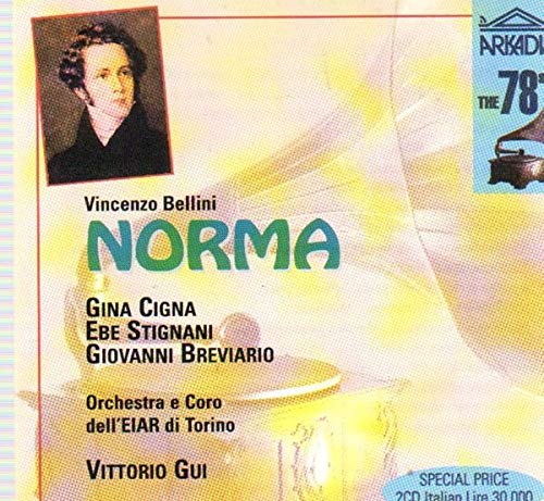 Bellini: Norma (Gesamtaufnahme(ital.),Aufnahme 1937) Classical