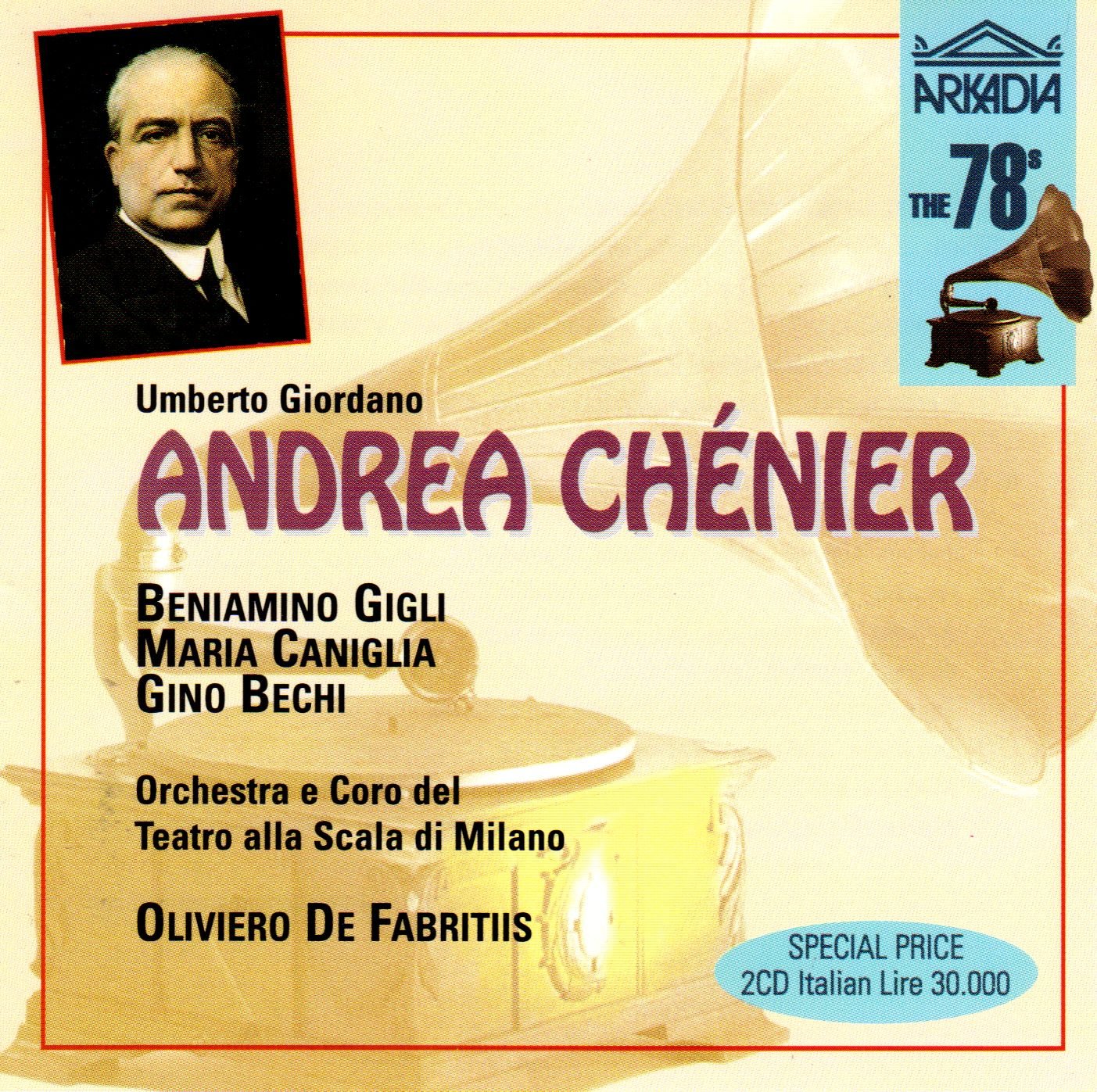 Giordono: Andrea Chénier (Gesamtaufnahme) (Aufnahme November 1941) Classical