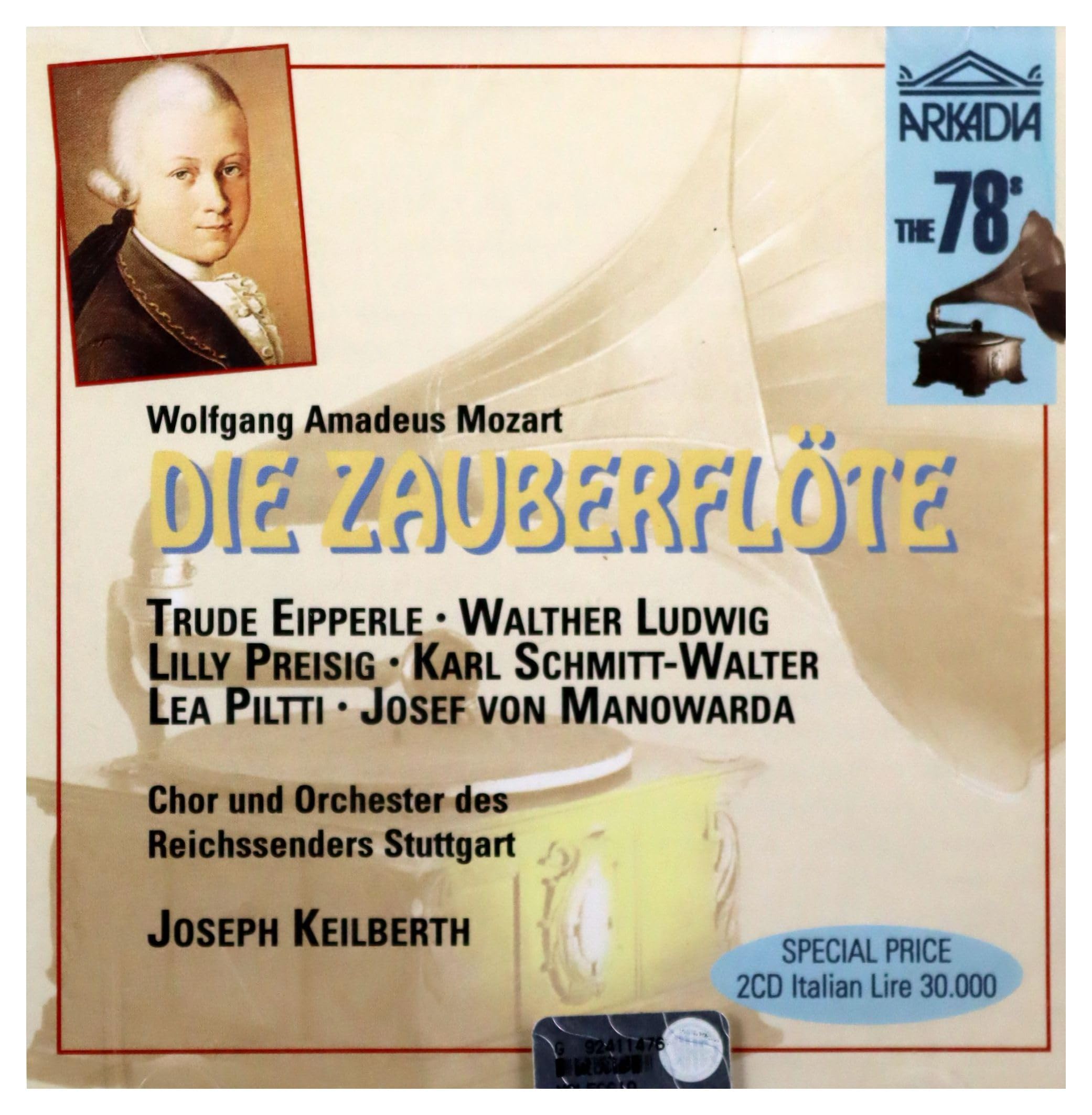 Mozart;Die Zauberflote cd
