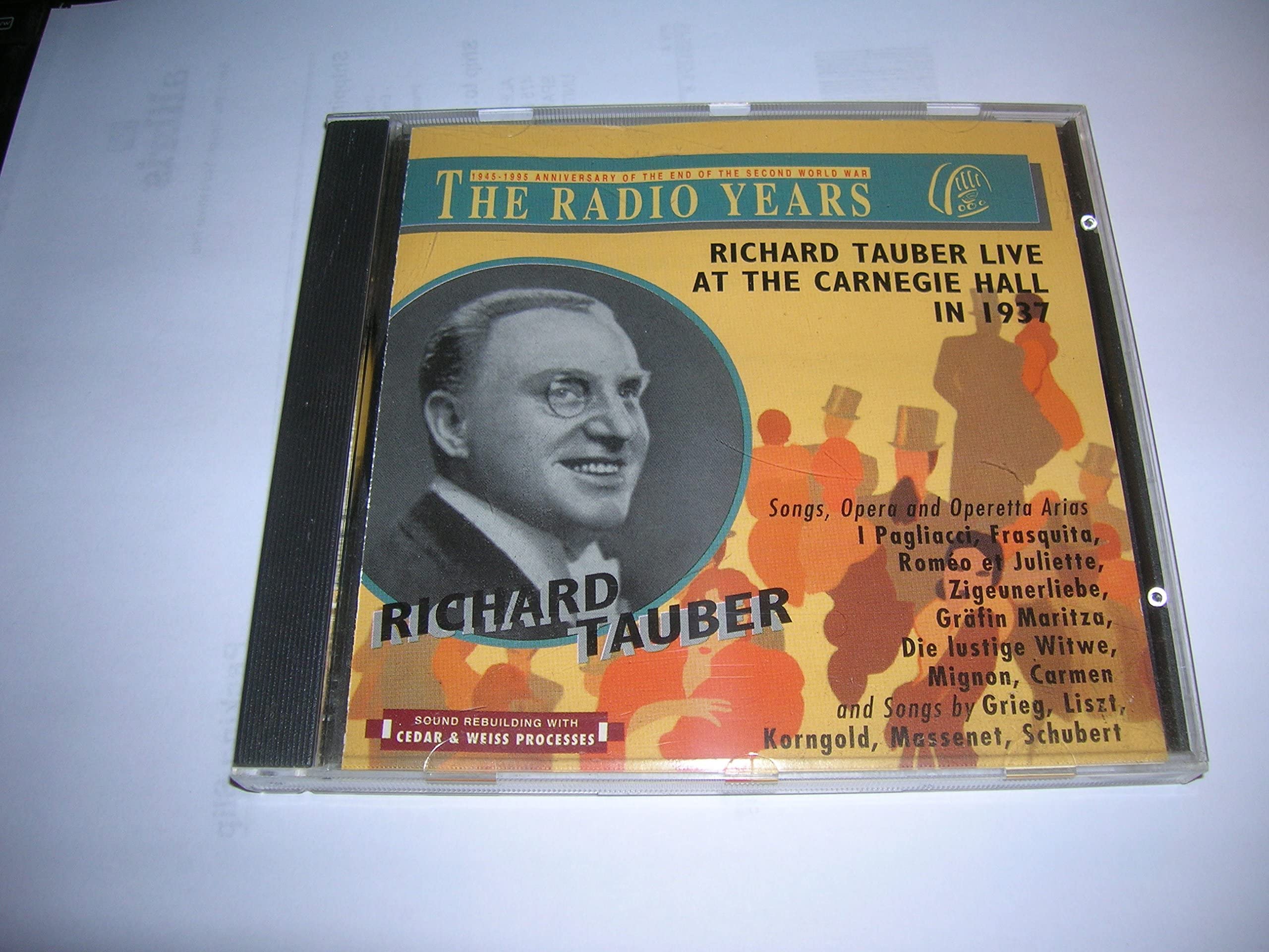 Tauber Live at Carnegie Hall Classical