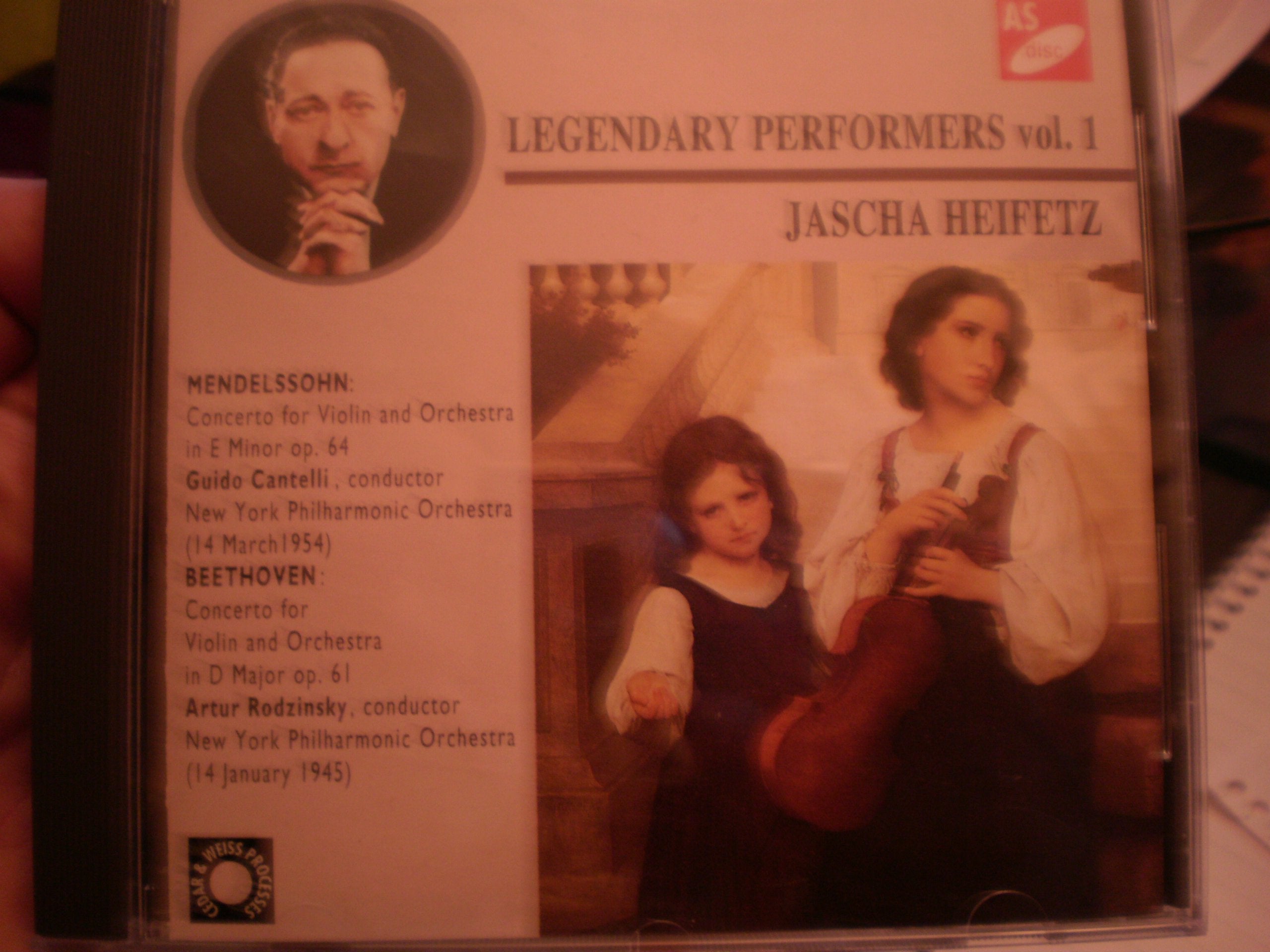 Jascha HEIFETZ Beethoven-Mendelssohn Violinkonzerte Music