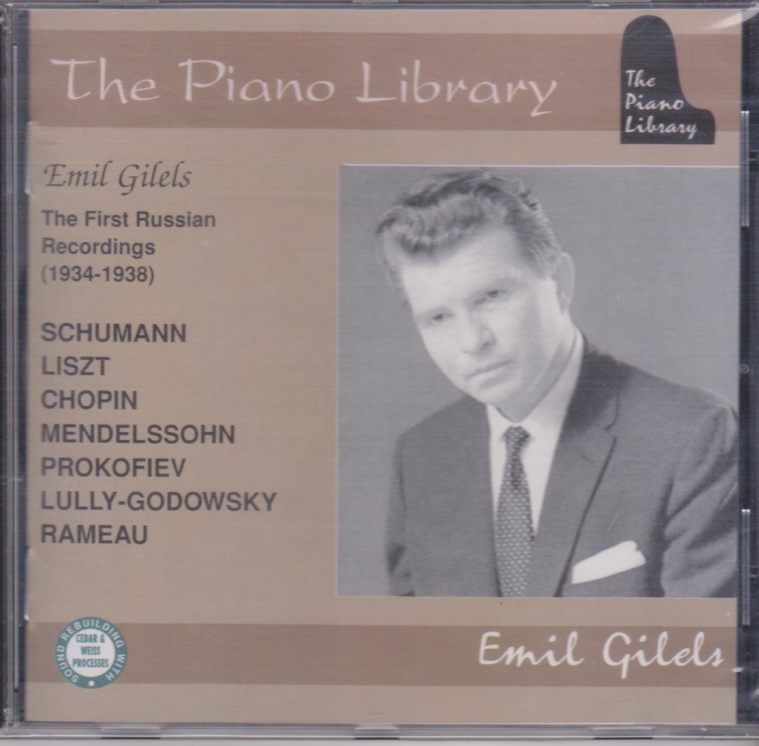 The Piano Library - Emil Gilels (The First Russian Recordings 1934-1938) Classical