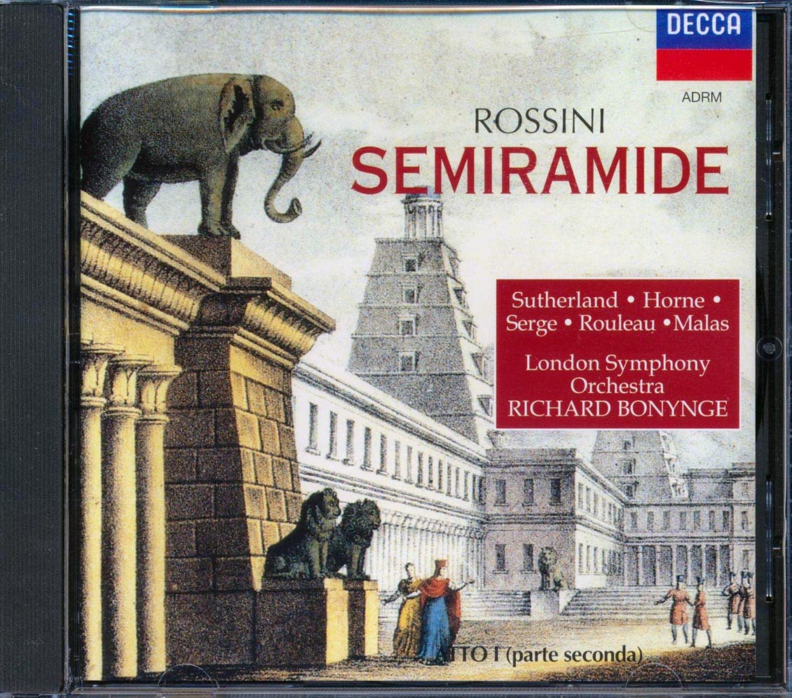Rossini, Sutherland, Horne, Serge, Rouleau, Malas, London Symphony Orchestra CD - Semiramide Music