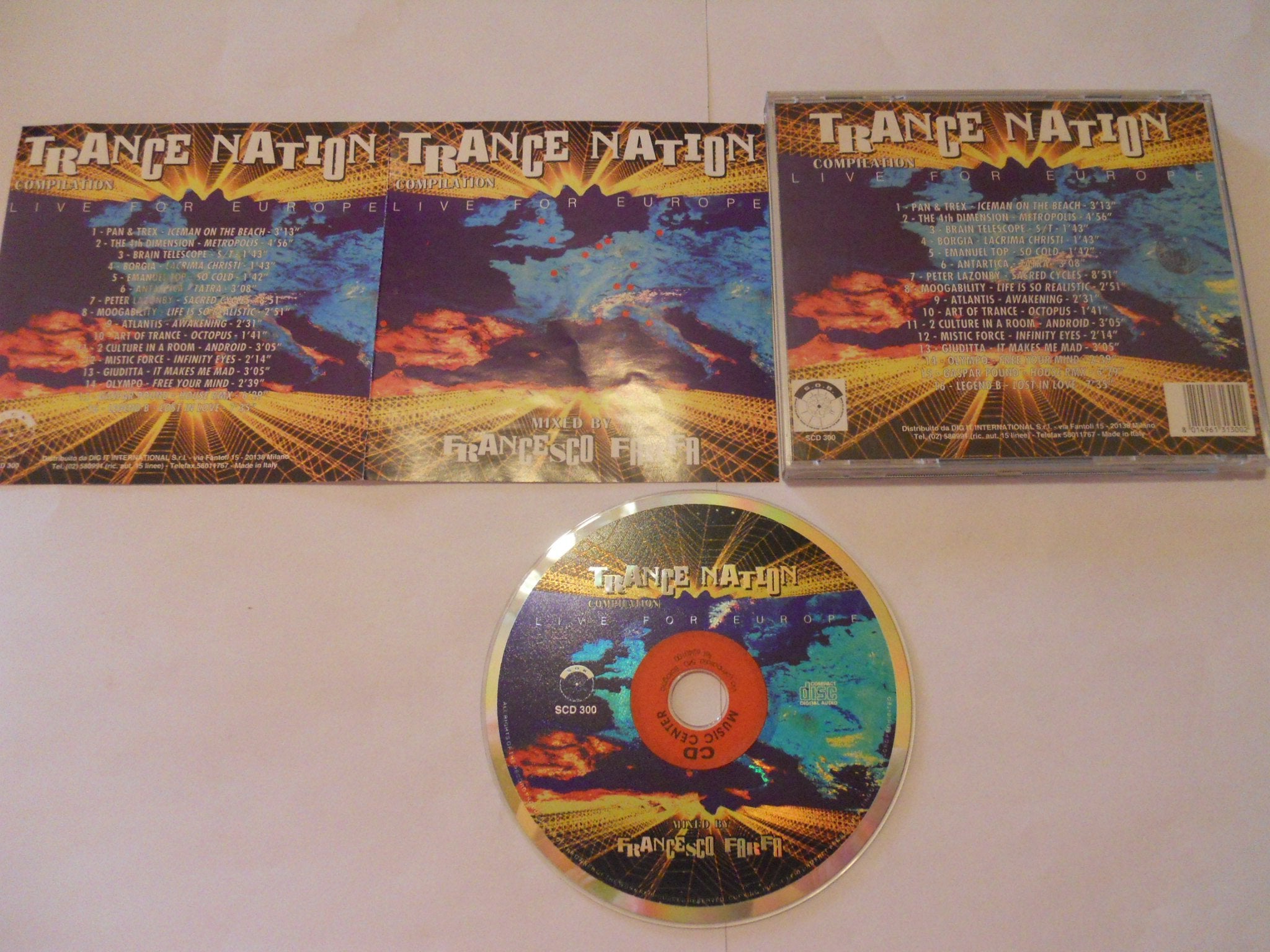 Trance Nation Compilation Live For Europe Mixed by Francesco Farfa cd
