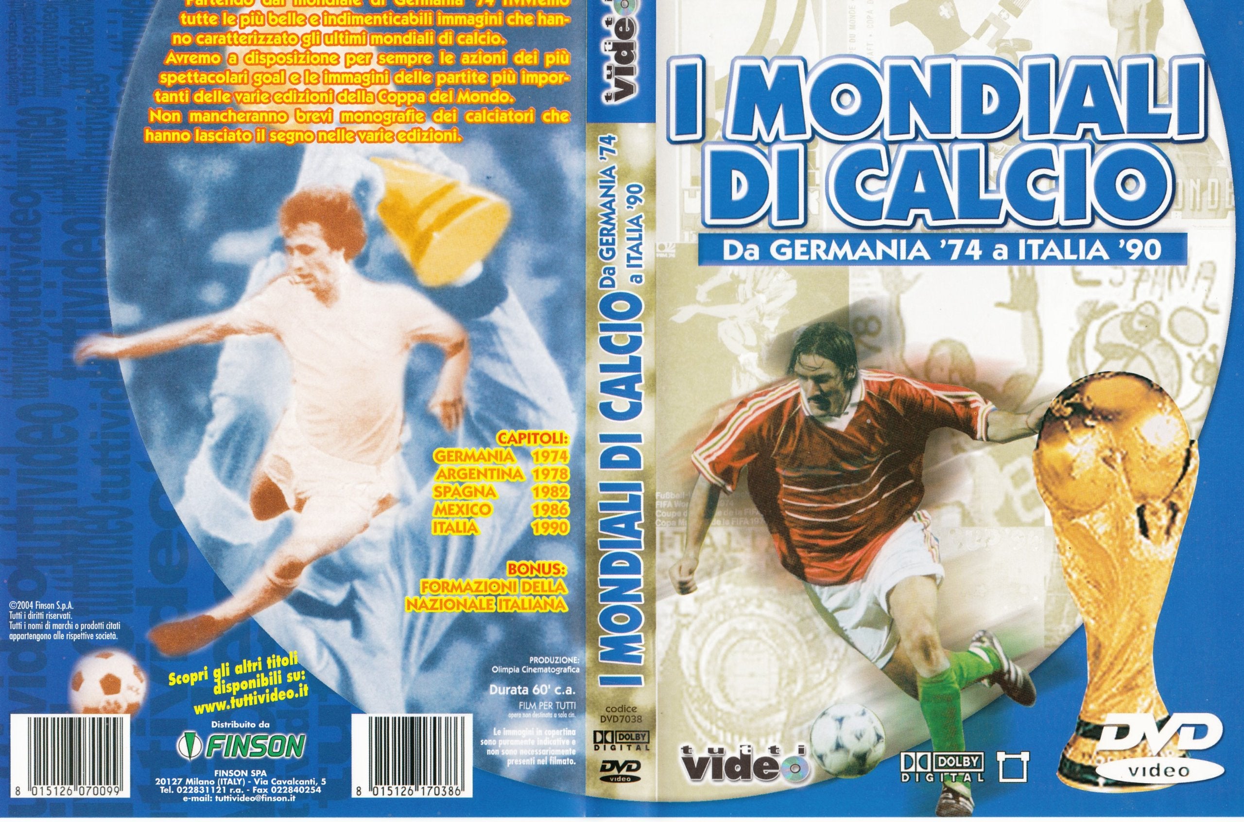 I Mondiali Di Calcio Vol.2 - 1970 / 1990 - Da Germania '74 A Italia '90 DVD Music