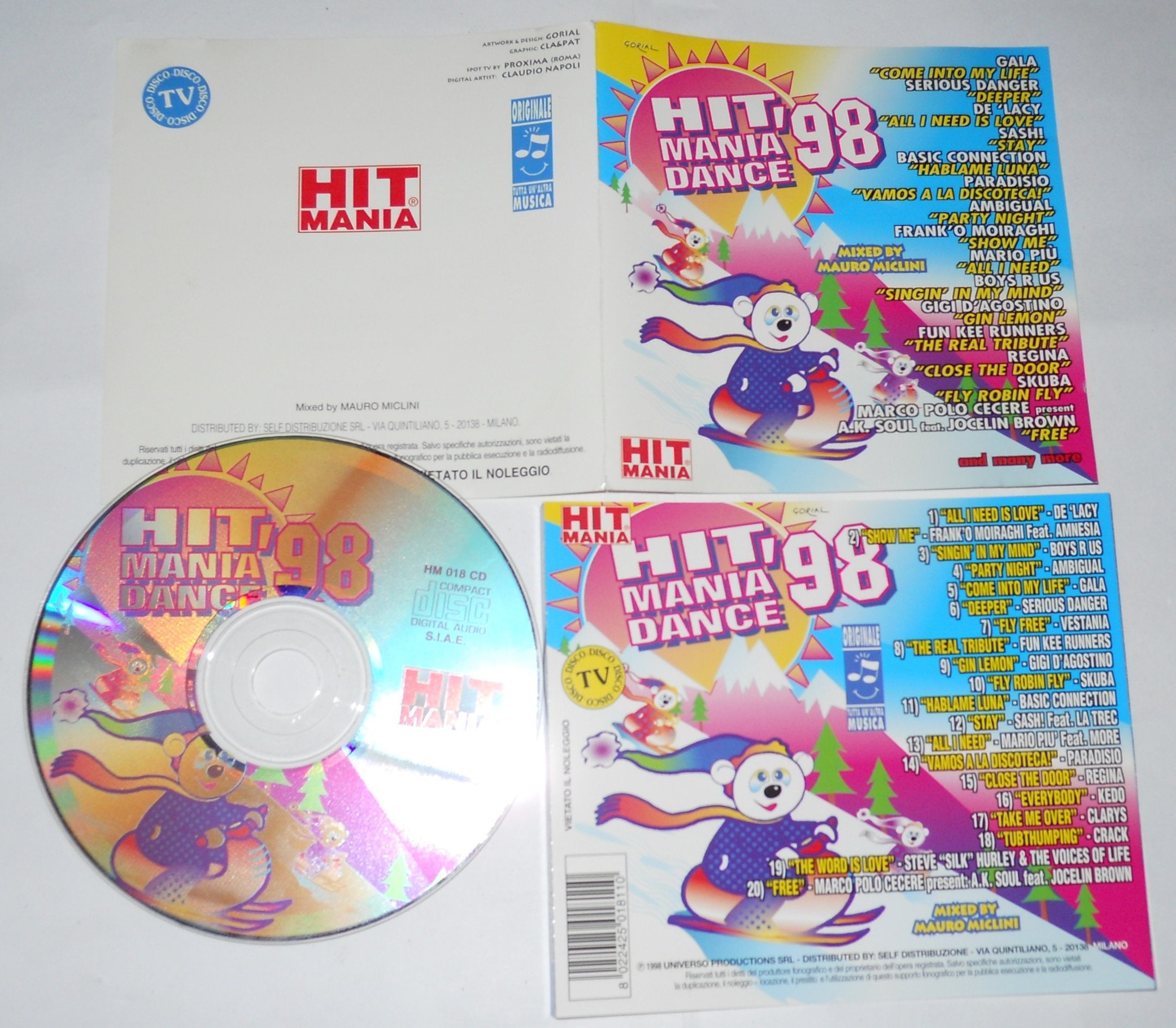 Hit Mania Dance '98 Mix By Mauro Miclini Music