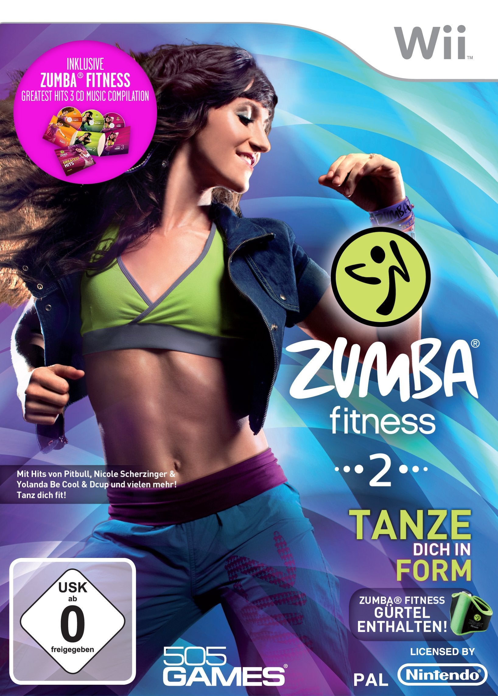 Zumba Fitness 2 - Special Edition (inkl. Fitness-Gürtel und 3 Zumba-Fitness Musik CD's) Wii