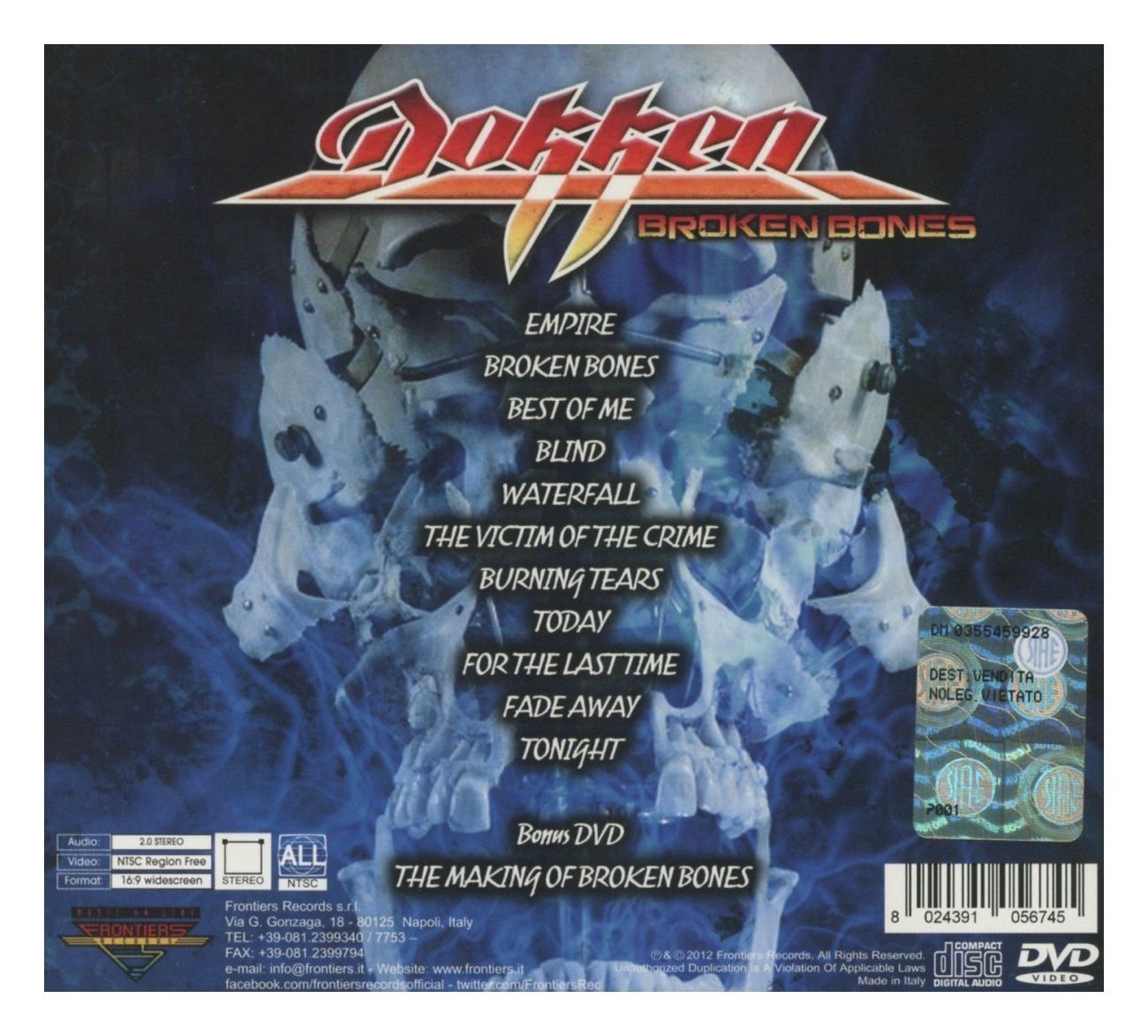 Broken Bones (Limited Digipak + DVD) Metal & Hardrock