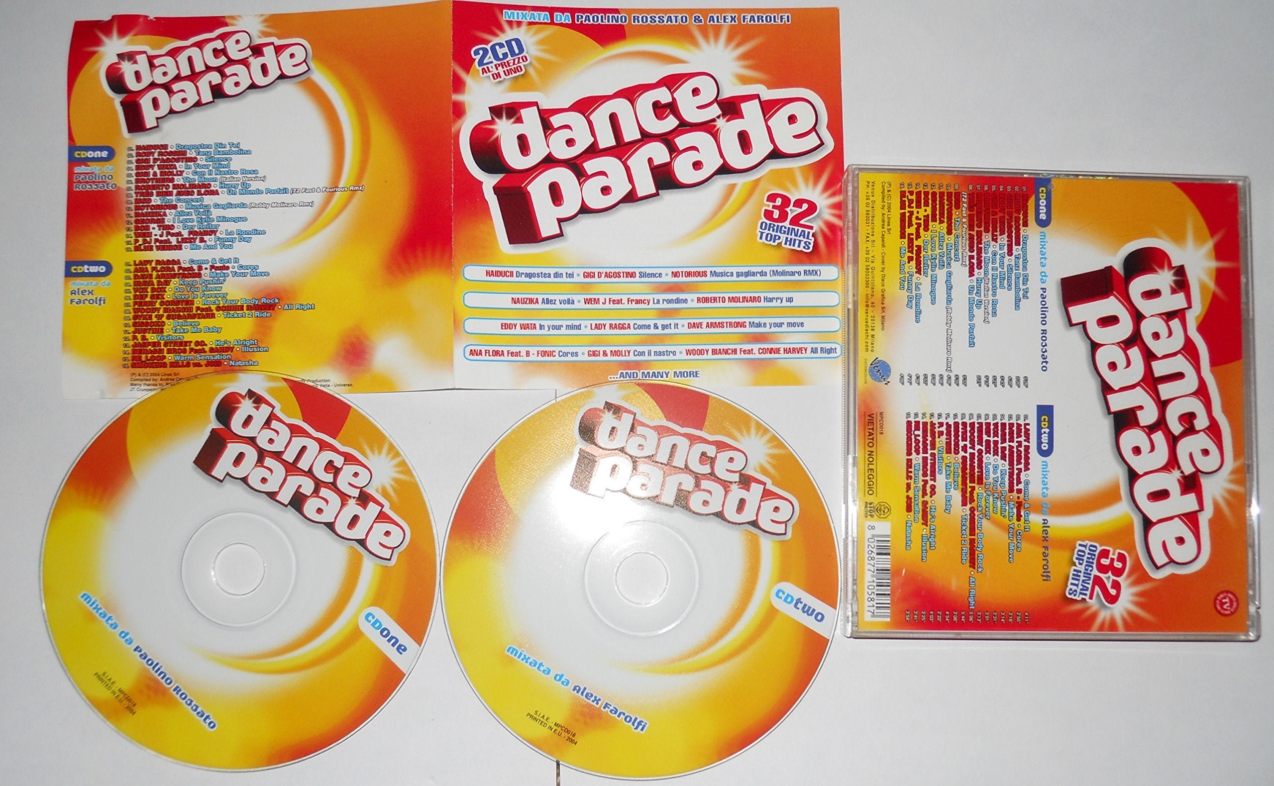 Dance Parade "32 Original Top Hits" Mix by Paolino Rossato & Alex Farolfi Books