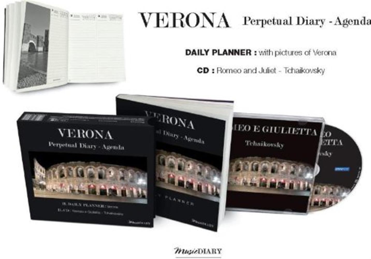 Verona - Perpetual Diary-Agenda und CD Books