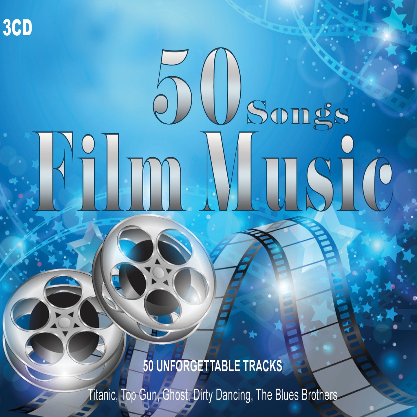 3CD 50 Songs Filmmusik, Orchesterwerke, Jazzgitarre, Klavierstücke, Titanic, La vita è bella, Moulin Rouge Soundtracks & Musicals