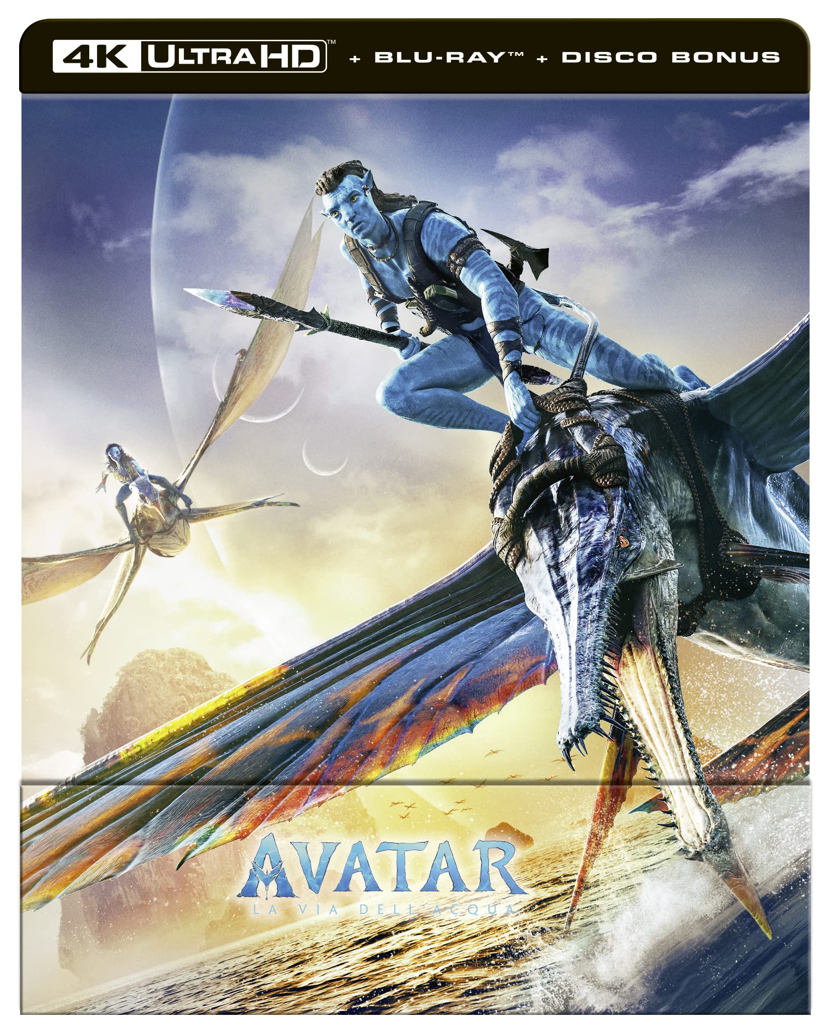 Blu-Ray 4K Uhd Avatar - La Via Dell'Acqua (Steelbook) (4K Ultra Hd+Blu-Ray+Ocard) Films