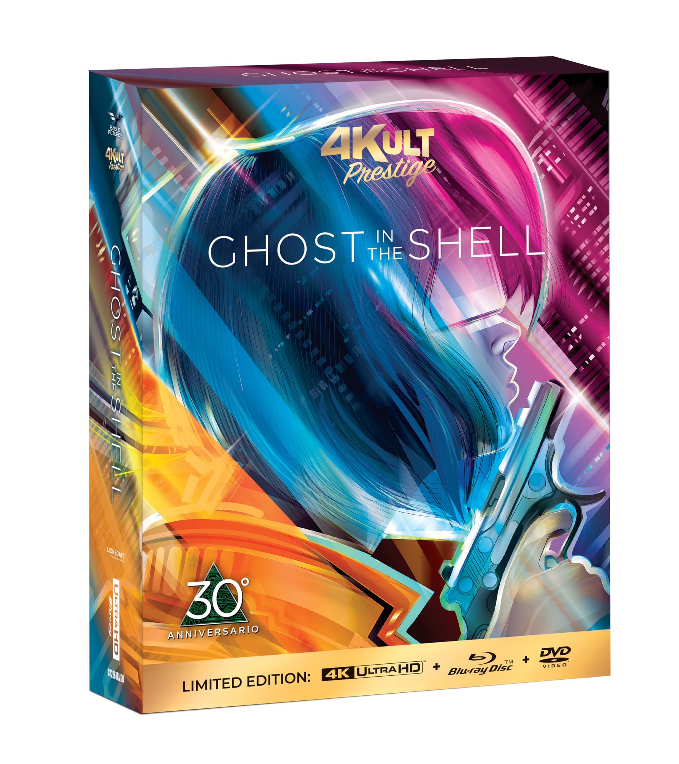 Blu-Ray 4K Uhd Ghost In The Shell (Prestige Edition) (4K Ultra Hd + 2 Blu-Ray Hd + 2 Dvd) Films