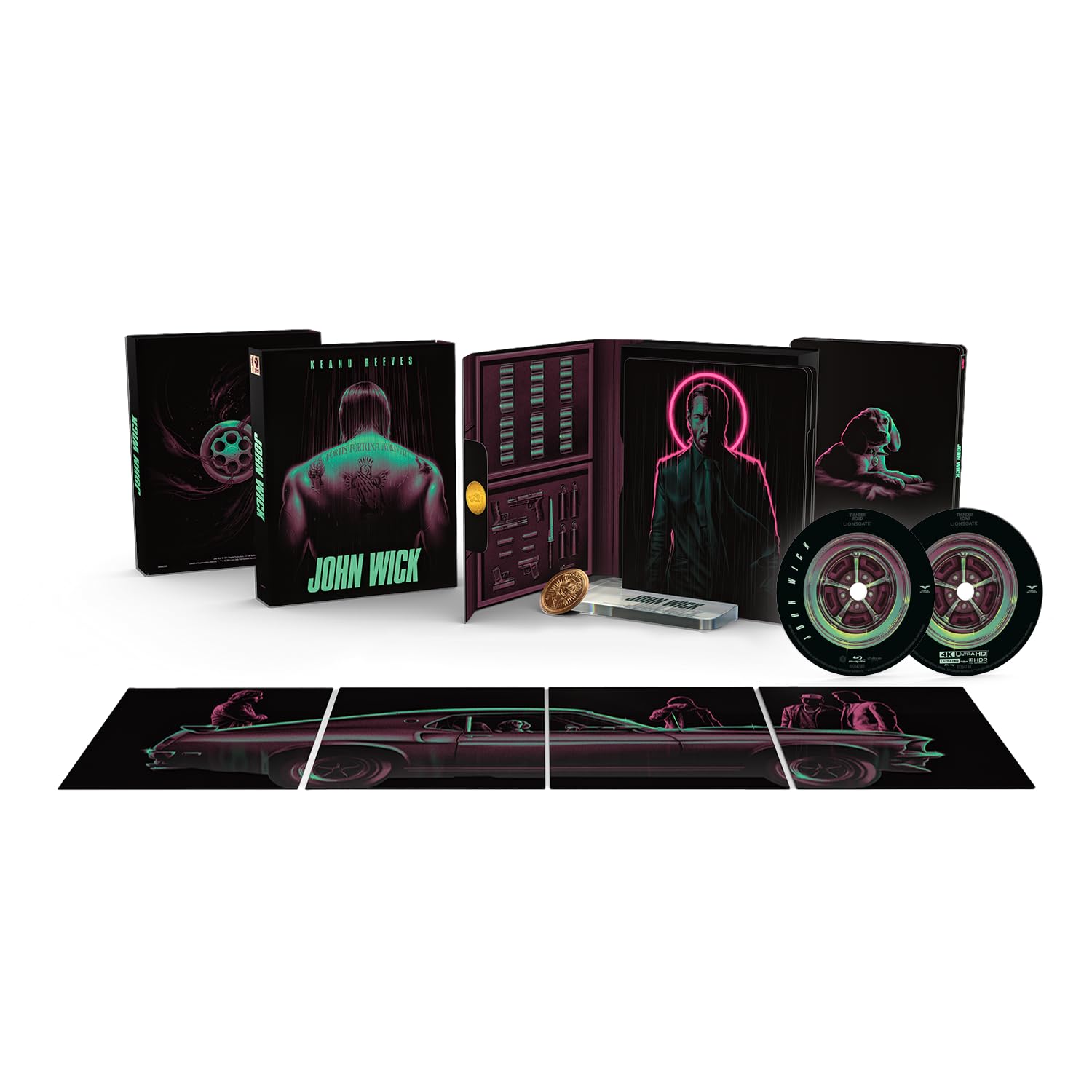 Blu-Ray 4K Uhd John Wick (Steelbook) (4K Ultra HD+Blu-Ray Hd) Films