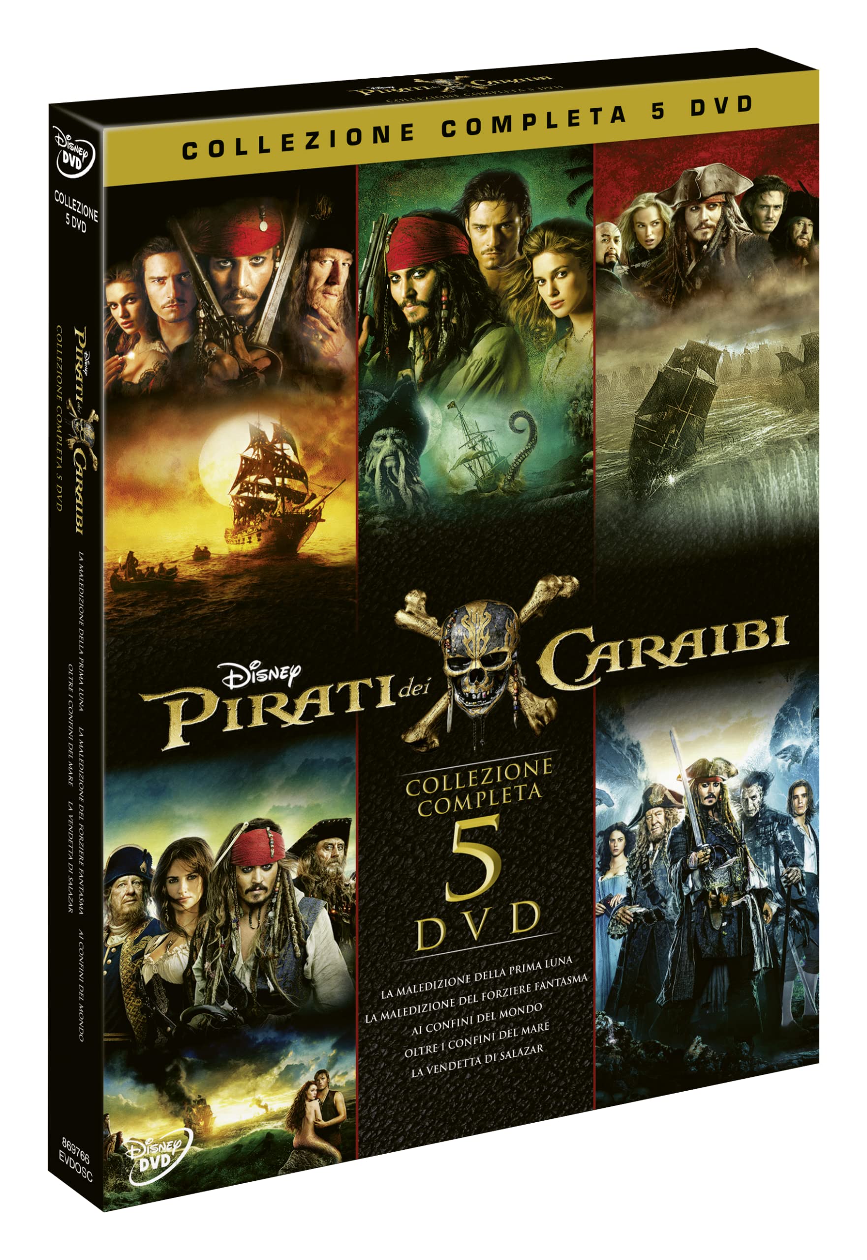 Cofanetto Pirati Dei Caraibi - La Saga Completa - Dvd Books
