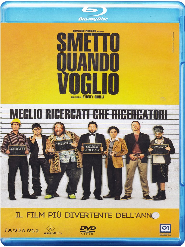 Smetto quando Voglio dvd