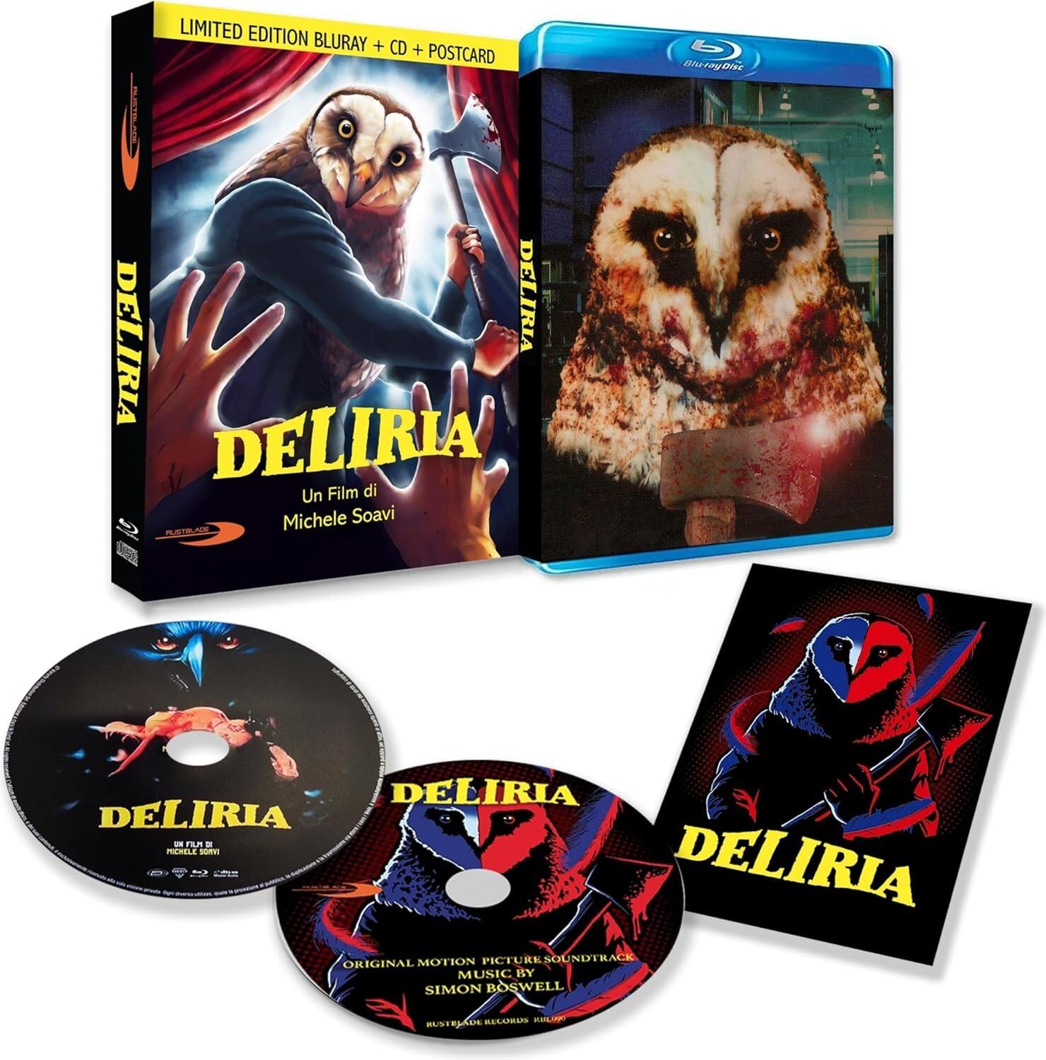 Deliria - All-Region/1080p Blu-Ray includes Slipcase, Soundtrack CD & Postcards cd