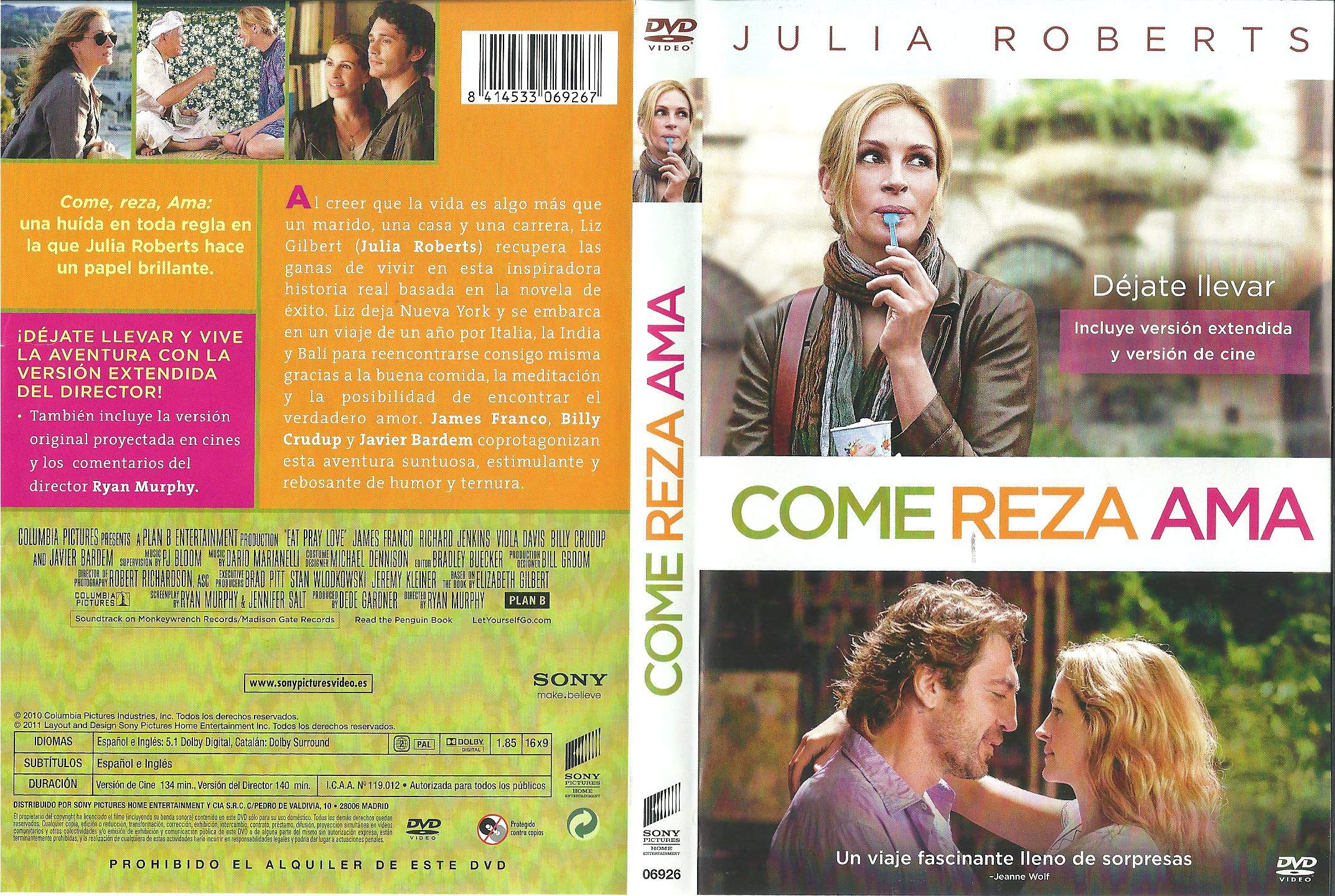 Come, Reza, Ama (Eat Pray Love) (2010) (Region 2) (Import) Films